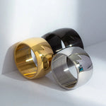 Edgy Gothic stainless steel rings collection.