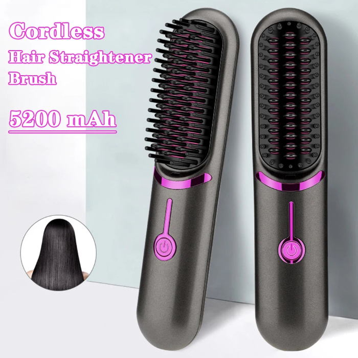 Electric Hair Brushes Hair Straightener Portable.