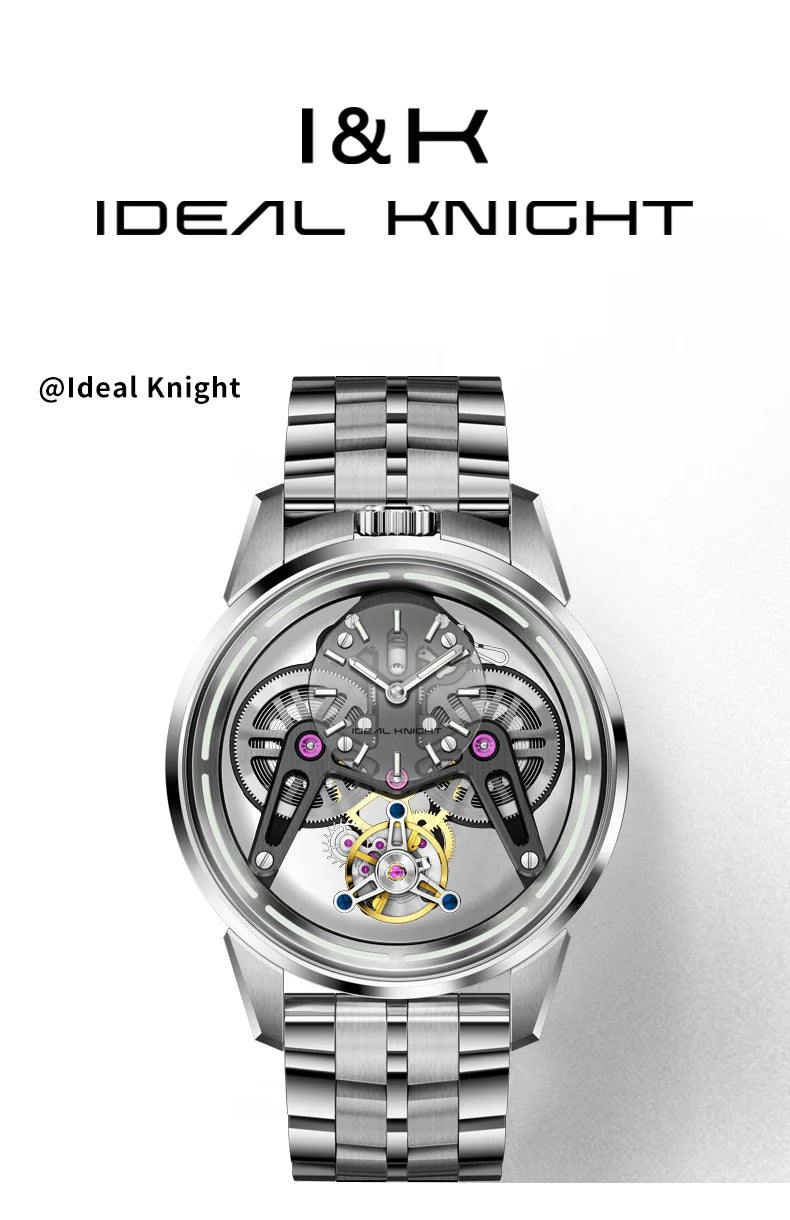 IDEAL KNIGHT Tourbillon Automatic Mechanical Watches for Men.