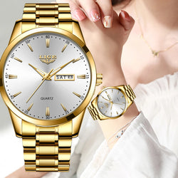 LIGE Woman's WatchesTop Brand Luxury Stainless Steel.