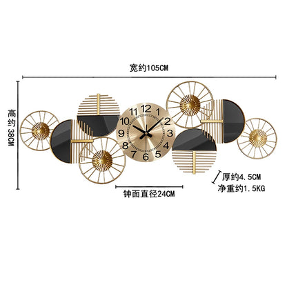 European Unique Wall Clock Metal Unique