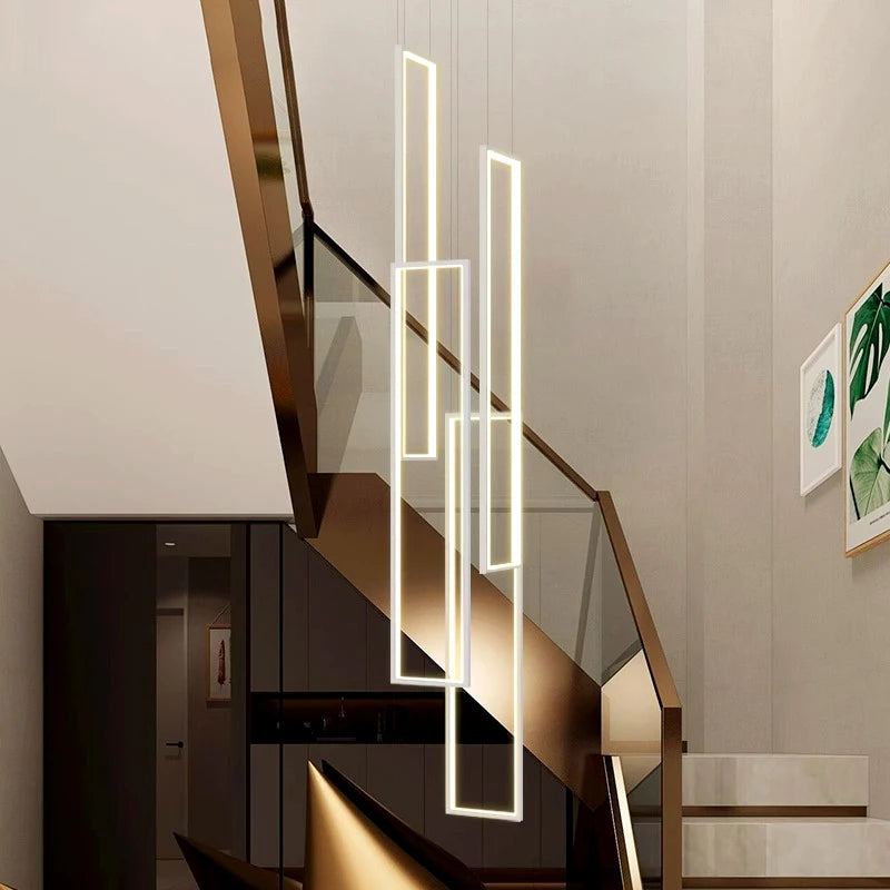 Modern Stair chandelier Nordic light luxury simple Ceiling lamps hanging light led chandeliers for the living room indoor light