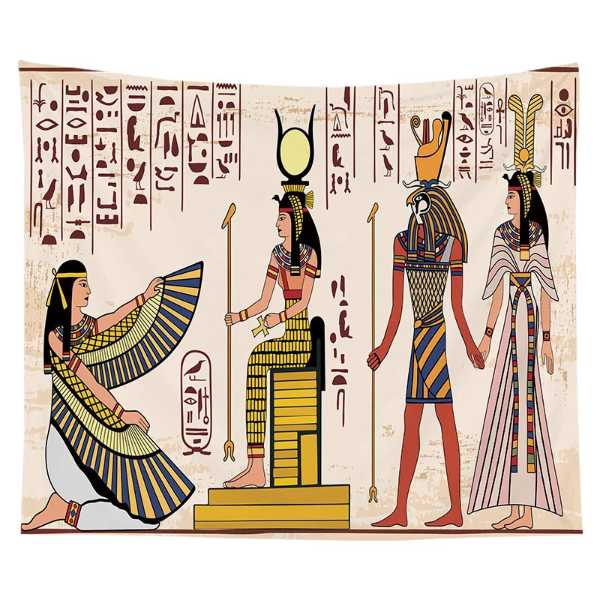 Ancient Egyptian Wall Tapestry Retro Decoration .