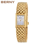 BERNY Quartz Watch for Women stainless steel.