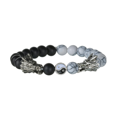 Dragon Natural Stone Beads Bracelet Charm.