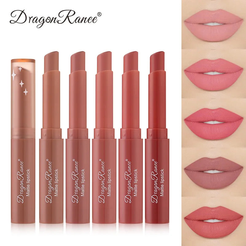 12 Color Matte Lipstick Nude Pink Matte Solid Lip Gloss Long Lasting Velve Red Tinted Balm 24 Hours Waterproof Makeup LipSticks