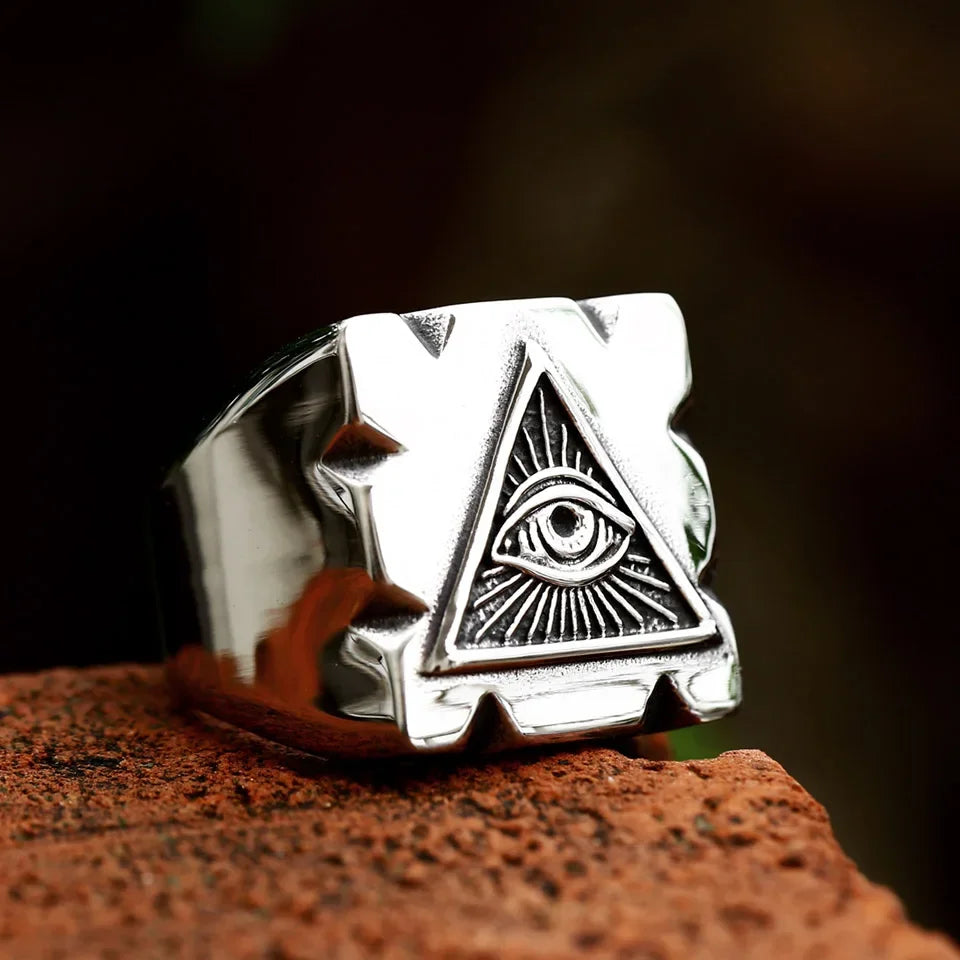 New Style 316L Eye of Horus Ring.