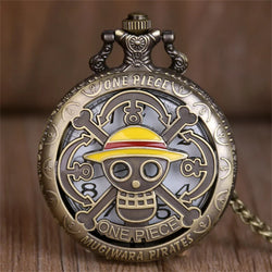 Exquisite Famous Anime Yellow Hat Hollow Carved Quartz Pocket Watch Necklace Pendant Gifts For Women Man with Fob Chain