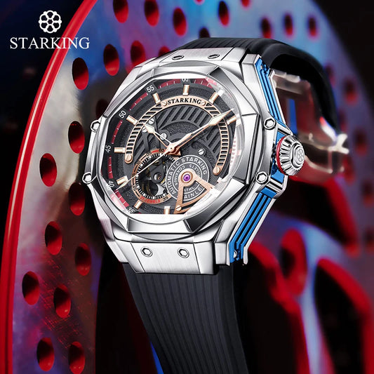 STARKING AM0385 Skeleton Automatic Mechanical Watch.