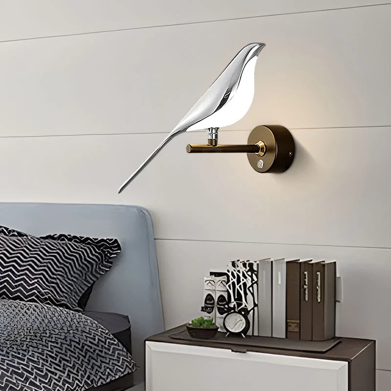 Bird Touch Switch LED Wall for Bedroom.