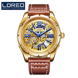 LOREO Luxury Automatic Watch Men Skeleton.