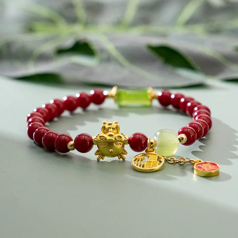 2024 Chinese Style Dragon Year Luck Bracelet.