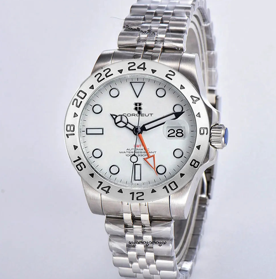 Corgeut NH34 GMT 39mm  Watches Automatic Mechanical Adventurer.