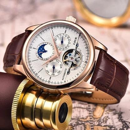 LIGE Men Watches Automatic Mechanical Watch.