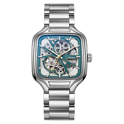 Skeleton Watch Men Fashion Stainless Steel High Quality.