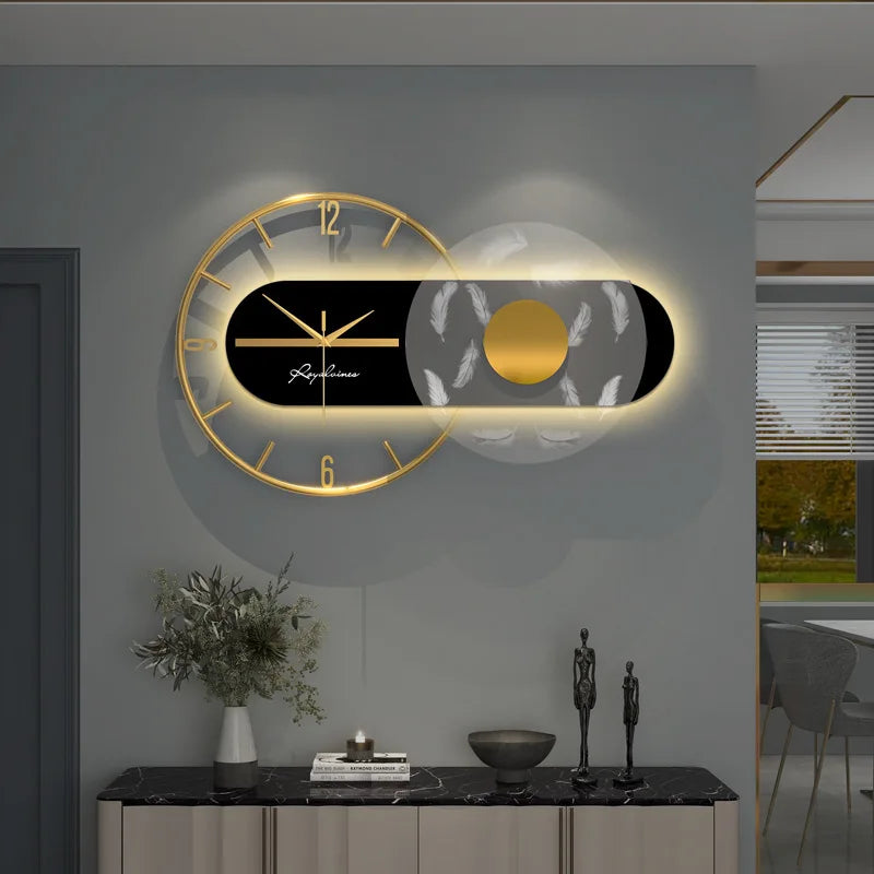 Luxury Wall Clock Lighting Clock.