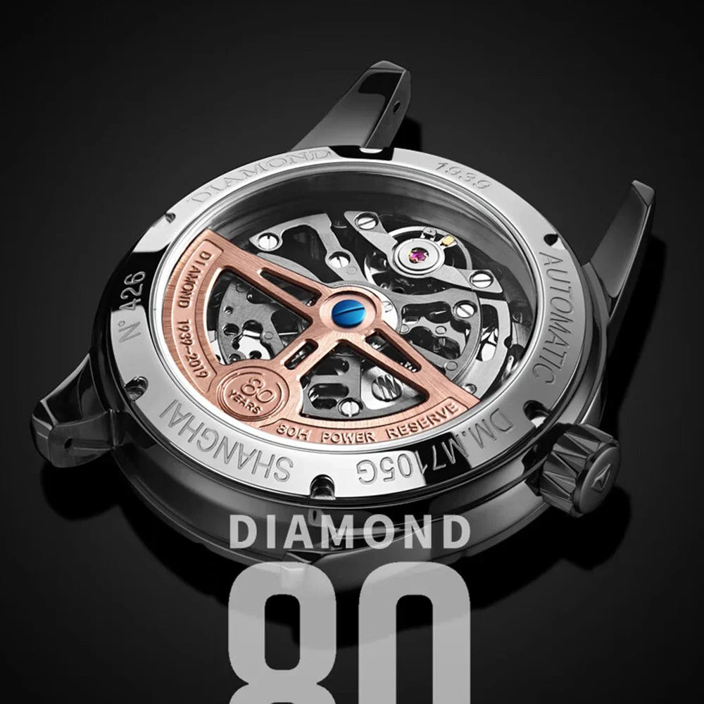 Shanghai Automatic Watch Men Luxury Diamond.