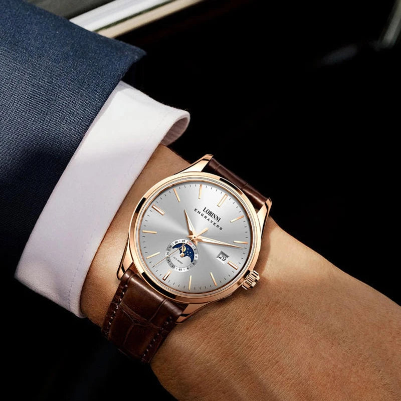 Switzerland Luxury Brand LOBINNI Automatic Mechanical.