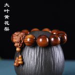 Vintage Wooden Dragon Head Beads Charm.