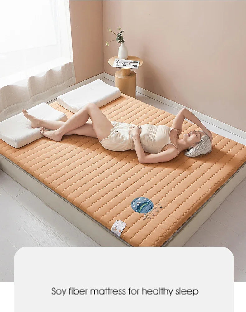 Knitted Skin-friendly Cotton Mattress Household Antibacterial and Mite-free Mattress Student Dormitory Thickened Sleeping Mat