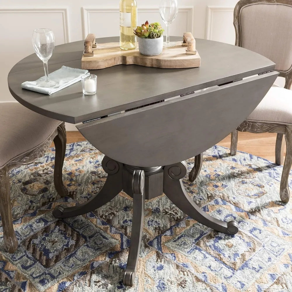 Traditional Grey Wash Drop Leaf Dining Table