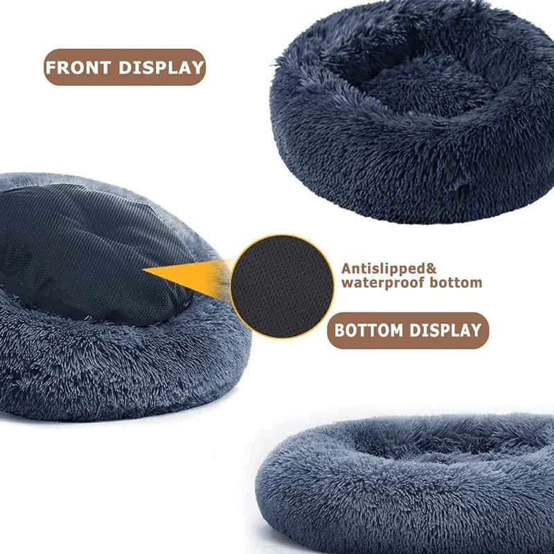 40-90cm Round Pet Bed for Large Dog Bed Super Soft Cat.