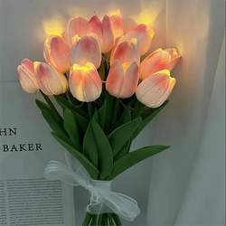 LED Tulips Artificial Flowers Fake Flower.