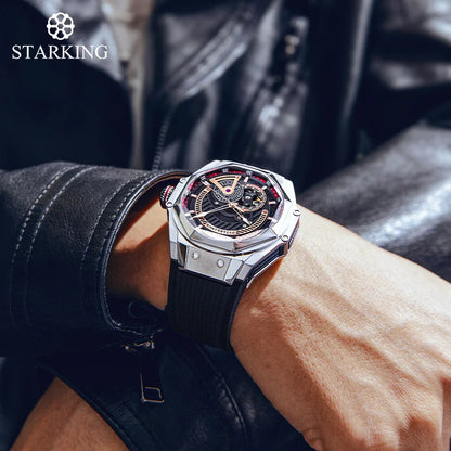 STARKING AM0385 Skeleton Automatic Mechanical Watch.