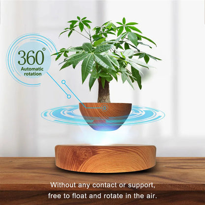 Levitating Air Pot Rotation Flower Planters Magnetic.