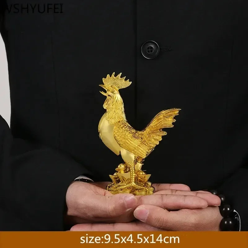 WSHYUFEI Golden Chicken Decoration