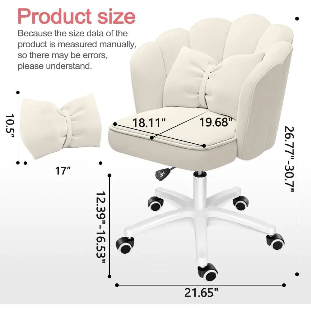 Ergonomic Office Chair Cute Petal Desk Chair Sofa Furniture for Home Armchair Living Room Chairs Backrest Writing Recliner