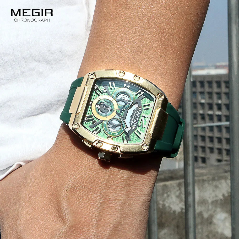 MEGIR Fashion Sport Quartz Watch for Men Waterproof.