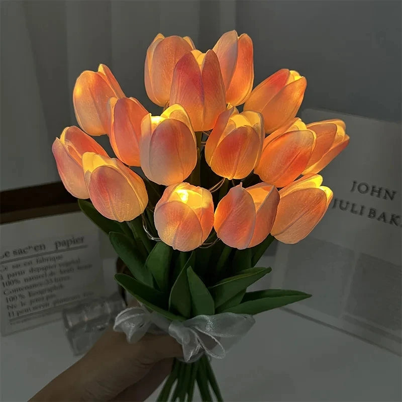 LED Tulips Artificial Flowers Fake Flower.