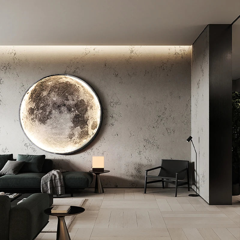 Northern Europe Modern Fashion Creative Moon Earth Wall Lamp Living Room, Bedroom Study Restaurant Decoration LED Wall Lamp