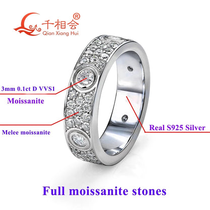 925 Silver Classic Love Eternity Ring.