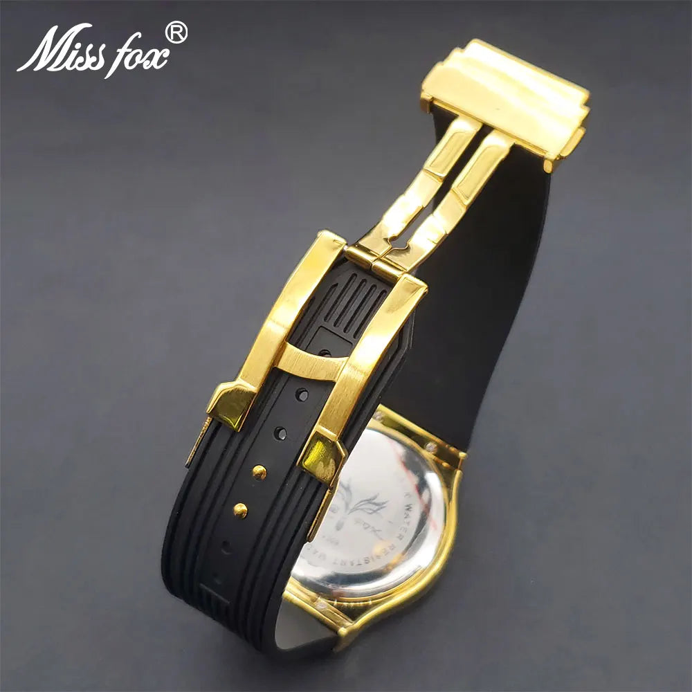 Sports Watches Gold Luxury Design Waterproof