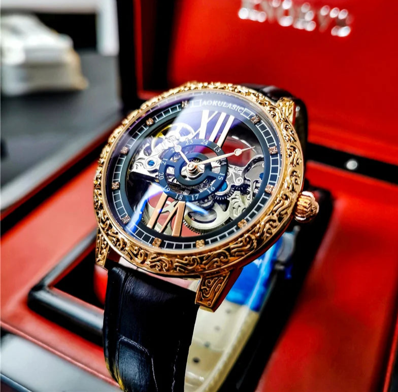 Luxury Automatic Mechanical Watch Men Tusso.