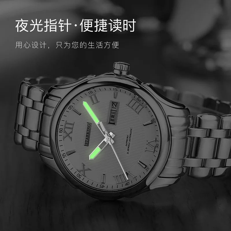 STARKING Star King Stainless Steel Automatic Mechanical Watch.