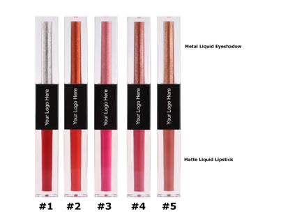 No Logo Matte Lipstick Double Head Lip Gloss.