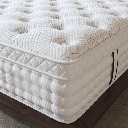 Queen Mattress 12 Inch, Deep Sleep Firm Mattress Extra Lumbar Support-Pain-Relief - Memory Foam Hybrid Euro Top Luxury Mattress