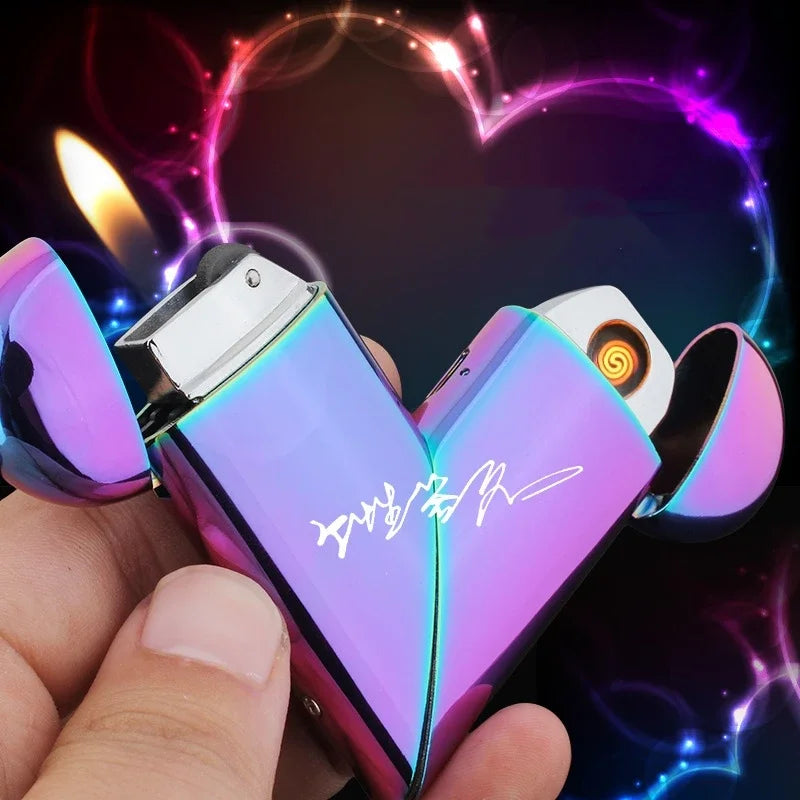 Personalized Love shaped Gas Electric USB Electronic.