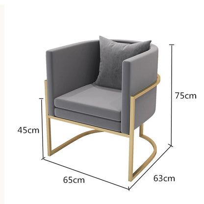 Office Nordic Dining Chairs Salon Modern Luxury Metal Ergonomic Dining Chairs Designer Gold Party Cadeira Home Furniture WK50CY