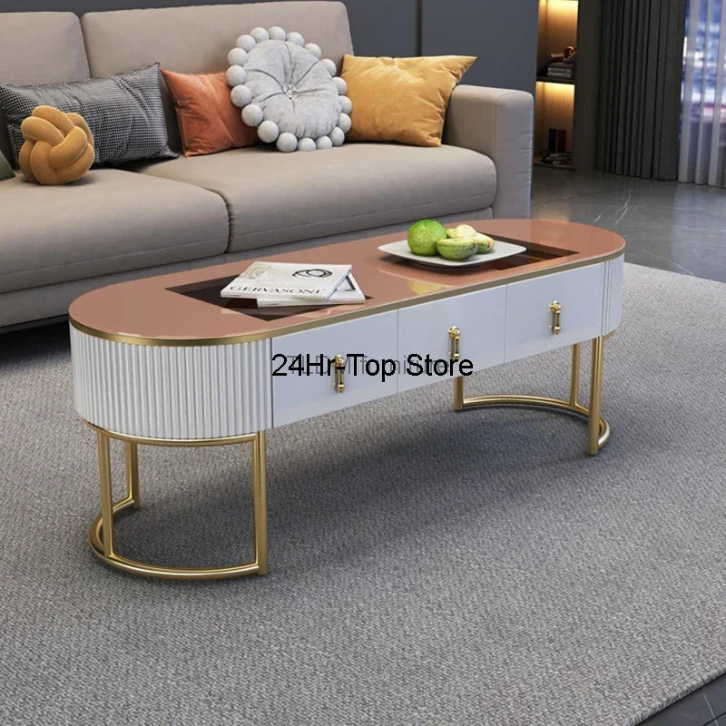 Luxurious Nordic Glam Coffee Table - Stylish and Functional Centerpiece.