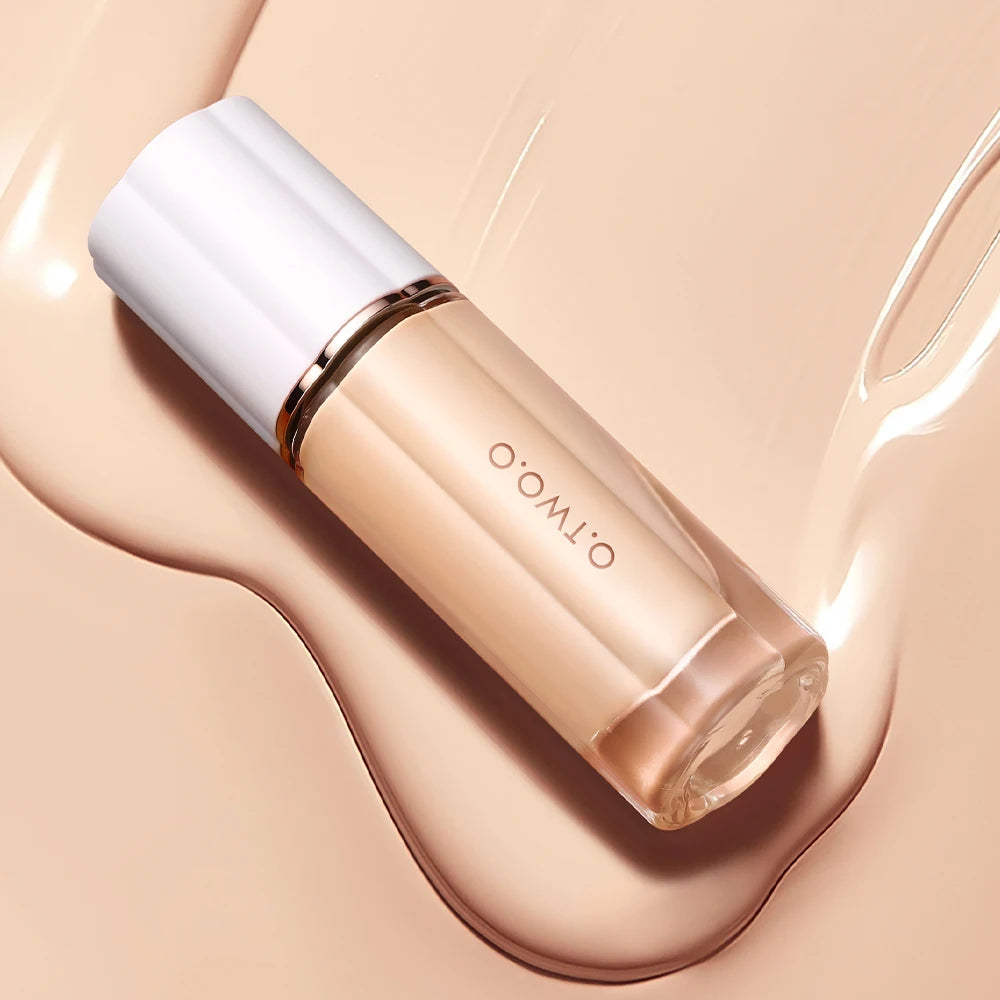 O.TWO.O Liquid Foundation Cream for Face 30ml High Coverage Makeup Base Sunscreen SPF30 Waterproof Concealer Makeup Foundation