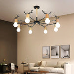 Scandinavian moose indoor chandelier modern living room pendant kitchen lighting bedroom dining room ceiling pendant lamp E27