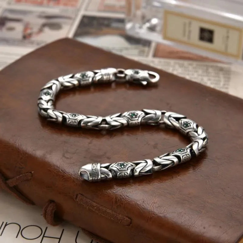 Silver Personality Diamond Türkiye Style Bracelet.