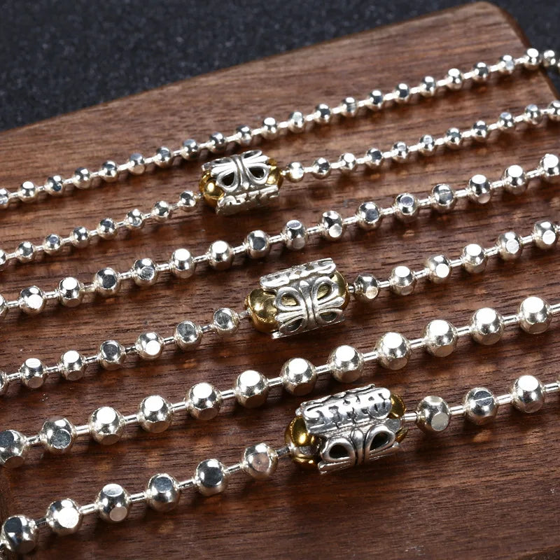 Pure S925 Silver Jewelry Beads Men And Women.