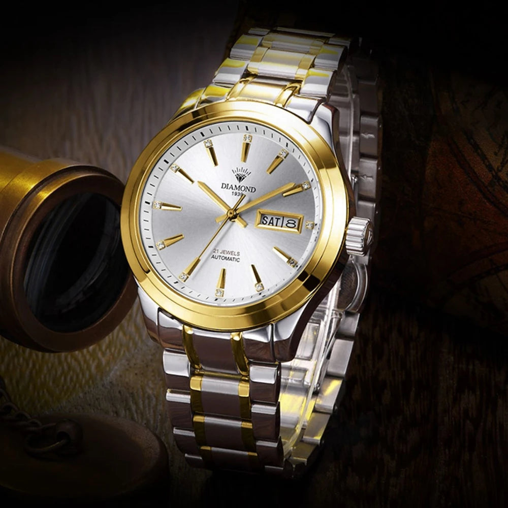 Shanghai Diamond Automatic Watch Men 41mm Business.