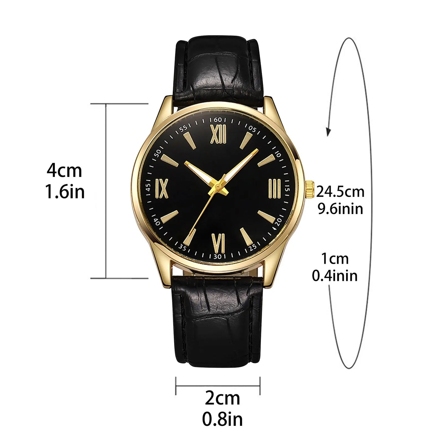 Luxury Minimalist Watch for Men Leather Ultra Thin.