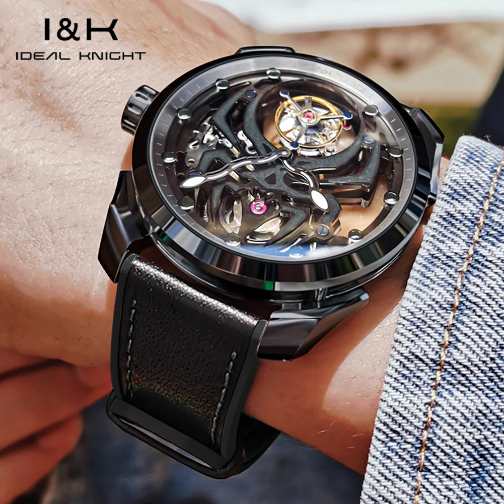 Ideal Knight Men's Watches Tourbillon Mechanical Watch.